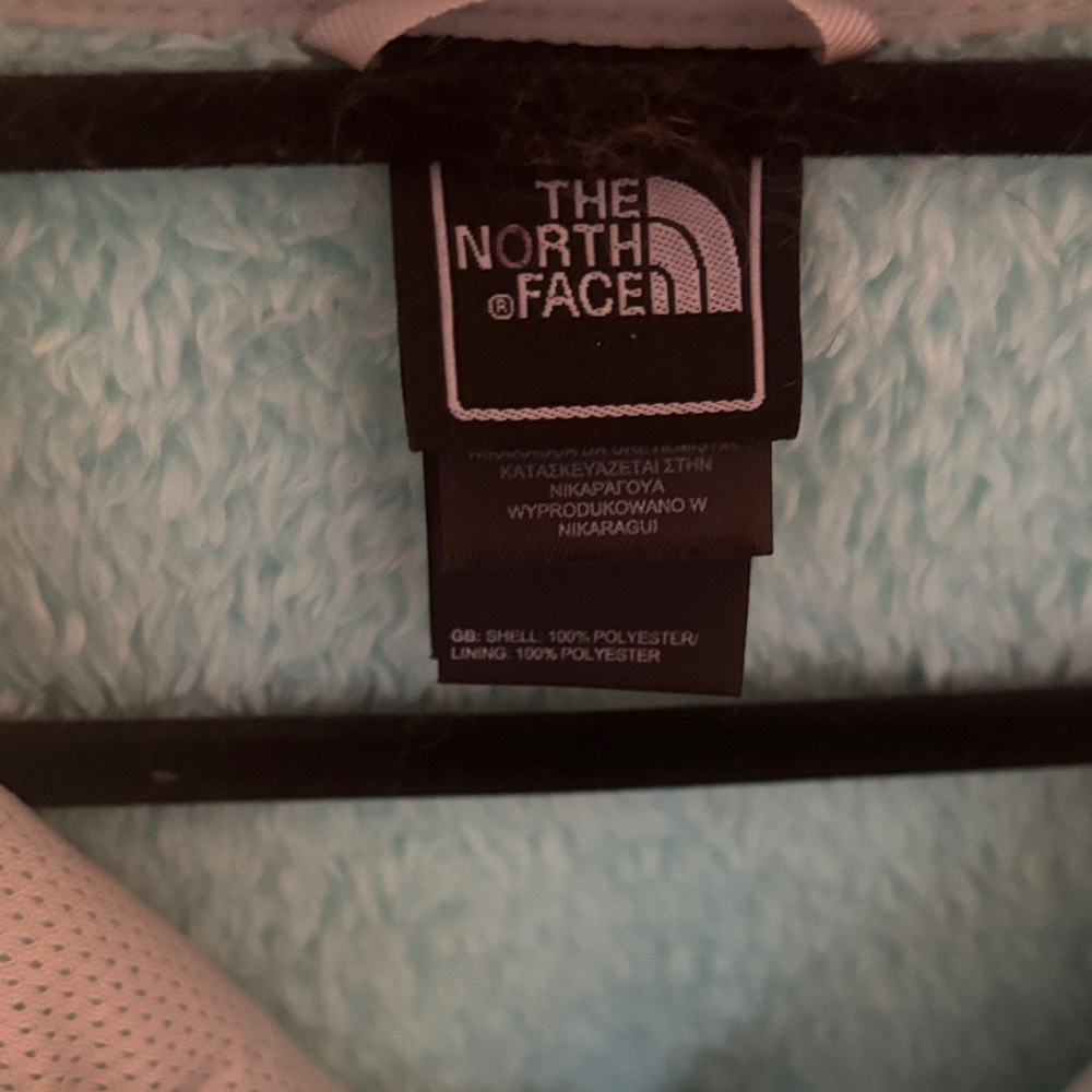 The North Face Women’s Plush Full-Zip Teddy Jacket in Aqua - Picture 2 of 11